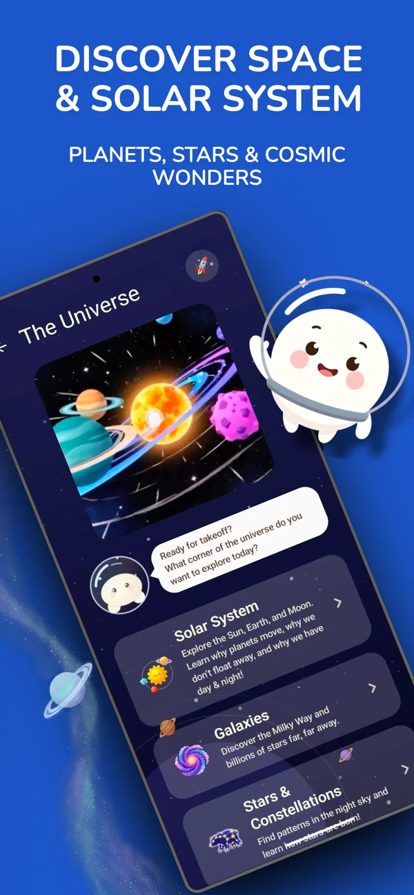 3D Space and Solar System with planets and cosmic wonders
